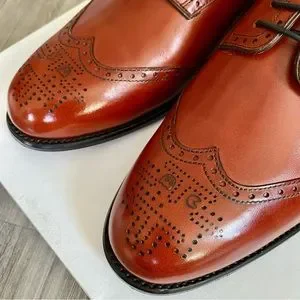 Vier Arcade Line Pac-Man Wingtip shoes Mens Leather Allen Edmonds Chester Ox Blood Wingtip Brogue  main image 3